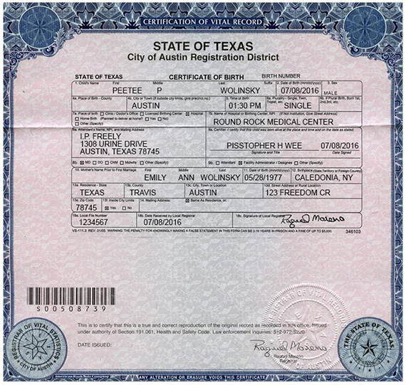 Fake Birth Certificate Maker Free - 25 Free Birth ...